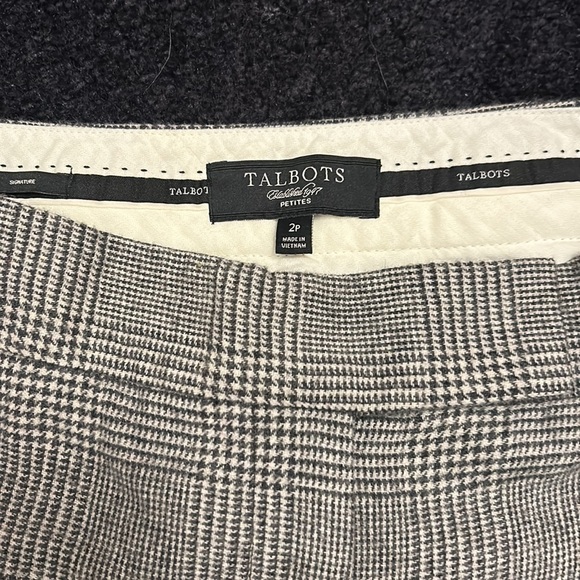 Plaid Talbots wool slacks - Picture 2 of 3